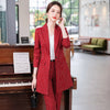 Women suits Slim autumn winter stripe long Blazers jacket pants 2-piece set OL Formal Women pants suits Woman set suits 1019