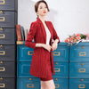 Women suits Slim autumn winter stripe long Blazers jacket pants 2-piece set OL Formal Women pants suits Woman set suits 1019