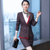 Women suits autumn winter blazers skirt Office Lady Formal Work clothes women skirt suits woman set suits 9920