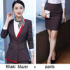 Women suits autumn winter blazers skirt Office Lady Formal Work clothes women skirt suits woman set suits 9920