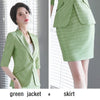 Women suits summer Half sleeve blazers skirt Office Lady Formal Work clothes women skirt suits woman set suits 856
