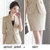 Women suits summer Half sleeve blazers skirt Office Lady Formal Work clothes women skirt suits woman set suits 856