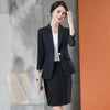 Women suits summer Half sleeve stripe blazers skirt Office Lady Formal Work clothes women skirt suits woman set suits 20902