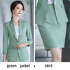 Women suits summer Half sleeve stripe blazers skirt Office Lady Formal Work clothes women skirt suits woman set suits 20902