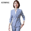 Women suits summer Long sleeve blazers skirt Office Lady Formal Work clothes women skirt suits woman set suits 6921