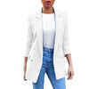 Womens Belted Wool Coat Womens Casual Pocket Office Blazer Draped Front Cardigan Jacket Work Suit