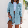 Womens Blazer Long Sleeve Double Breasted Coat Double Breasted Loose Fitting Blazer Coats Jacket Vintage Chic Outerwear Female
