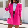 Womens Blazer Long Sleeve Double Breasted Coat Double Breasted Loose Fitting Blazer Coats Jacket Vintage Chic Outerwear Female