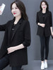 Womens Blazer Long Sleeve Double Office Work Casual Harajuku Breasted Loose Coats Chic Business Outerwear 2023