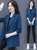 Womens Blazer Long Sleeve Double Office Work Casual Harajuku Breasted Loose Coats Chic Business Outerwear 2023