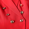 Womens Blazer Skirt Two Piece Suit Set Double Breasted Jacket Mini Skirts 2023 Spring Summer Office Ladies Red Formal Suit