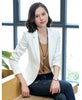 Womens Business Suits Spring Autumn Elegant One Button Slim Office Female Blazers Jackets Short Casual Women Tops Y120