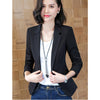 Womens Business Suits Spring Autumn Elegant One Button Slim Office Female Blazers Jackets Short Casual Women Tops Y120