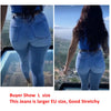 Womens Curvy Jeans High Waist Butt Lifting Denim Pants Elastic Super Good Stretch  Butt  Columbia Sharping Jeans ouc292