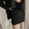 Womens Elegant Office Single-breasted Blazer Or High Waist Skirt Lady Uniform Loose Office Spring Autumn Chic New