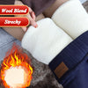 Womens High Waist Jeans Leggings Cashmere Winter Strechy Warm Fleece Wool Blend Thermal Jeans ouc489