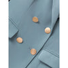 Womens Long Blazer Double Breasted Solid Formal Suit Jacket Loose Coat Wild Tops Women's Clothing