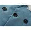 Womens Blazer Long Sleeve Rose Embroidery Splicing Irregular Chic Design Korean Casual Baggy Ladies Tops Jacket Coat