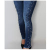 Womens Sexy But Jeans High Waist Plus Size Butt Lifting Bottom Up Denim Pants Columbia  Waisted Nail Drill Bead Decorated ouc106