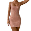 Womens Sexy PU Leather Bodycon Short Mini Dress Party Sleeveless Sexy Wet Look Club Wear  PVC Leather