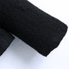 Womens Short Blazer Vintage Single Breasted Black Suit Jacket Applique Slim Coat Solid Color Formal Blazer