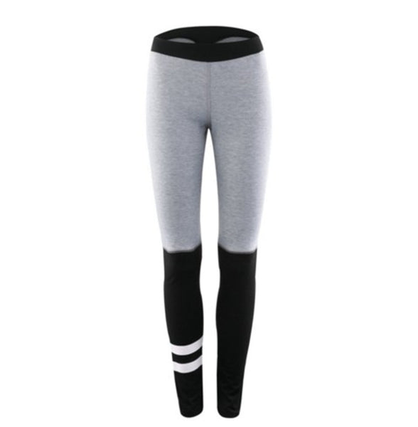 Womens Sporting Leggings Gray Black Patchwork Workout Women Fitness Legging Pants Slim Jeggings Wicking Force Exercise Clothes