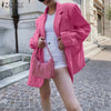 Womens Street Blazer ZANZEA Solid Long Sleeve Cardigans Autumn Oversized Cotton Linen Outwear Female Casual Loose Coats