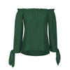 Womens Tops and Blouses 2022 Long Sleeve Off Shoulder Shirts Tunic Ladies Top Clothes Korean Fashion Clothing Streetwear