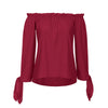 Womens Tops and Blouses 2022 Long Sleeve Off Shoulder Shirts Tunic Ladies Top Clothes Korean Fashion Clothing Streetwear