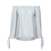 Womens Tops and Blouses 2022 Long Sleeve Off Shoulder Shirts Tunic Ladies Top Clothes Korean Fashion Clothing Streetwear