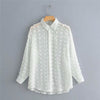 Womens Tops and Blouses Elegant Long Sleeve Chemise Femme Polka Dot Loose OL Shirt Ladies Chiffon Blouse Dames Blusa Feminina