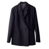 Wool Blend One-button Silhouette Casual Suit Women Blazer
