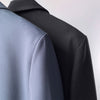 Wool Blend One-button Silhouette Casual Suit Women Blazer