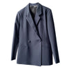 Wool Blend One-button Silhouette Casual Suit Women Blazer