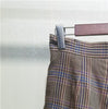 Wool Blend Plaid Blazer or Skirt Women Single Button Pockets Suit Coat A-line Pleated Mini Skirts OL Sets 2022 New