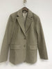 Wool Blend Suit Coat Women Solid Color Simple Single Breasted Blazer