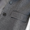 Woolen Blazer women jacket Winter  Vintage British style herringbone casual suit women Grey Blazers women