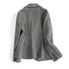 Woolen Blazers Coat Women Autumn Winter Double Breasted Blazers Office Lady Blazers Jacket