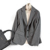 Woolen Blazers Coat Women Autumn Winter Double Breasted Blazers Office Lady Blazers Jacket