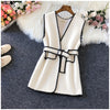 Woolen Vest Wear Women's Spring and Autumn Korean Loose Slim Mid-length Suit Jacket Trend Net Red Vest Elegant Female
