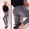 Work Out Leggings Gray Fashion Style Demin Legging Woman Leggings Trendy Super Deal Jeans Type Legging Jeans KH989354