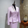 Work Skirt Suits 2 Piece Sets Single Breasted Blazer & Suits Office Lady Skirts Suit Women Blazers Handmade Clothing