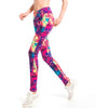 Workout Legging Autumn Winter Female Bright Color Legging High Waist Attractive Graffiti Abstract Printed Trouser
