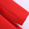 XEASY 2022 Women Elegant Red Notched Long Sleeve Suit Female Vintage Loose Office Lady Double Breasted Blazer Casual Tops