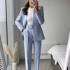 XEASY 2023 Women Elegant Solid V Neck Long Sleeve Suit Female Vintage Office Lady Hidden Breasted Blazer Casual Slim Chic Tops