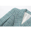 XITIMEAO Women Tweed Double Breasted Blazer Coat Vintage Long Sleeve Flap Pockets Female Outerwear Chic Veste Femme