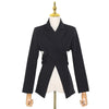 XIZIHUPAN Hollow Out Blazer For Women Notched Long Sleeve Cross Backless Patchwork Casual Loose Coats Female 2023 Spring Clothes