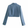 XNWMNZ za Vintage Sexy One Button Short Women Blazer female High Waist Ruched Mini Skirt Long Sleeve Suits 2 Pieces Set