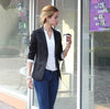 New Europe Style Spring Autumn Plus Size Women Elegant Long Sleeve Blazer Female Blazer Fashion Suit Jackets Coat YB256
