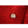 Xitimeao  Women Spring AutumnDouble Breasted Tweed Check Red Blazers Coat Vintage Long Sleeve Female Outerwear